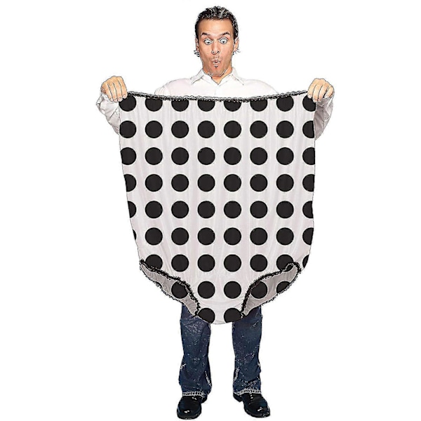Uudet Hauskat Isot Alushousut Äiti Alushousut Plus Koko Mummo Pikkuhousut Naisille Miehille Black and white dots