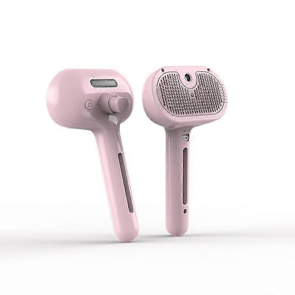 Misty Børste for Hunder, Misty Kattebørste, Misty Børste 3 I 1 Damp Kjæledyrbørste Pink
