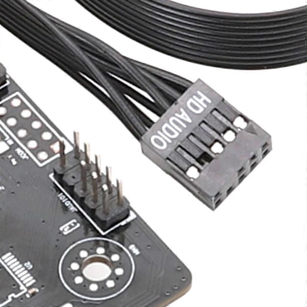 Fleksibel 9-pinners HD lydkabelkonverter MB USB 9-pinners intern hann til hunn kontaktadapter 30CM