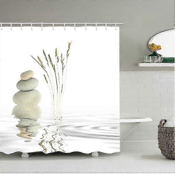 120 x 180 cm Digitaltryk Moderne Design Vandtæt Vaskbart Bruseforhæng med Kroge