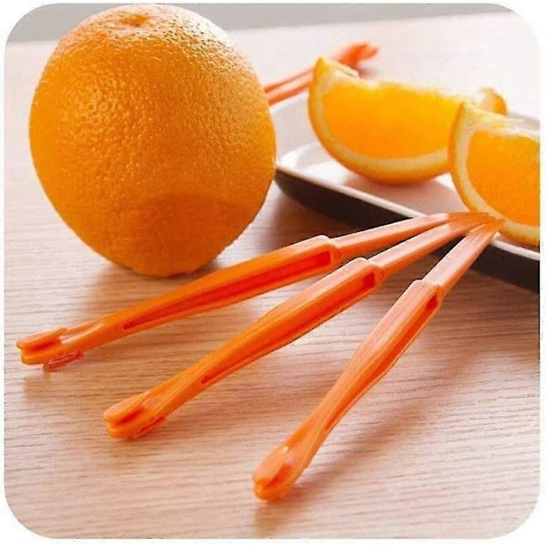 10 stk. Orange Skræller Plastik Dobbeltsidet Skræller Orange Fjerner Køkkentilbehør