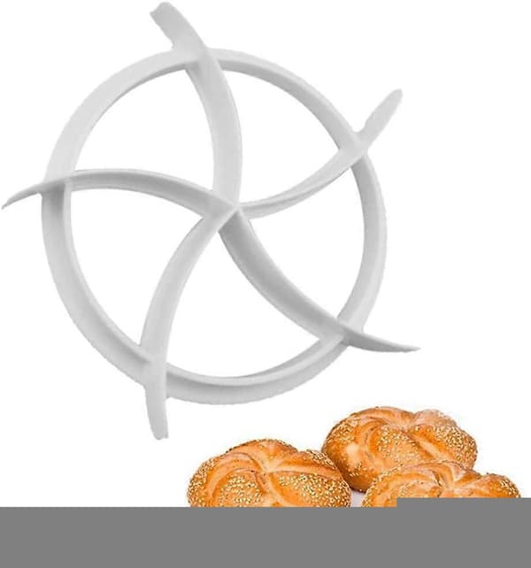 2 Stykker Plast Kakekutter Bake Brød Rullform Deigkuttersett Brødkutterverktøy Bakeverktøy og Tilbehør