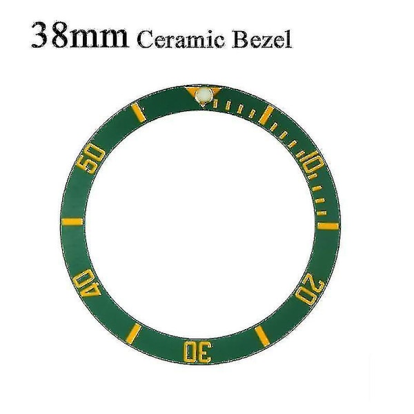 Urskive Keramisk Bezel, Submariner Automatisk Utskiftningstilbehør WhiteGreen