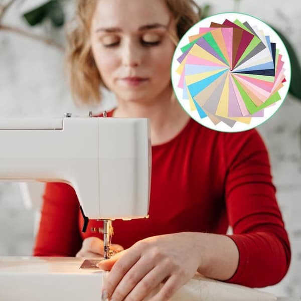 Bomullstyg - Förpackning med 30 - Lappteknik - 20x25cm Rutor - Gör-det-själv Sömnad - Flerfärgad