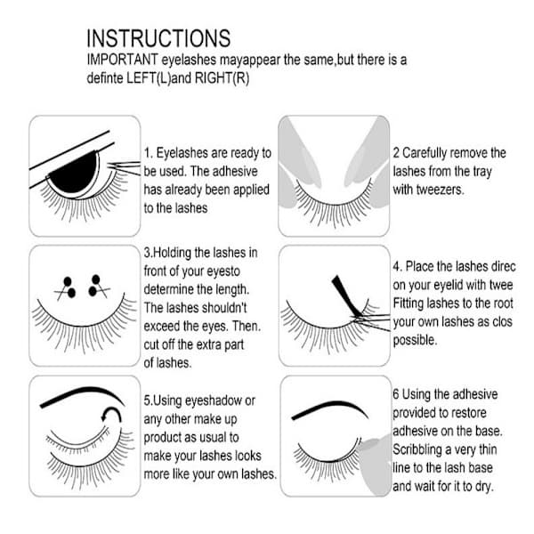 Manga Lashes Løsvipper - høy kvalitet W20 W20