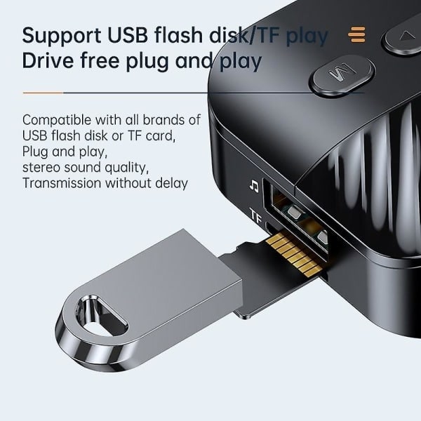 Bluetooth Receiver Audio Bil Trådløs Bluetooth Audio Adapter (FMY)