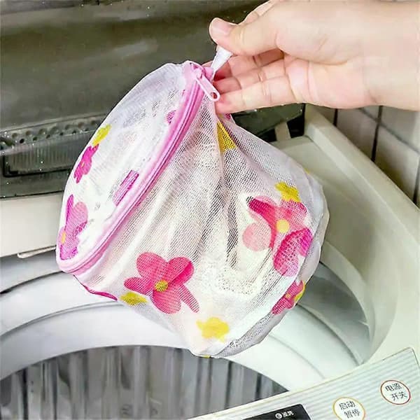 Strumpskydd Behåskydd Nät Mesh Kläder Strumpa Tvätt Organizer Dragkedja Väskor Kvinnor Underkläder Behå Underkläder Tvättväskor Printing 1pc