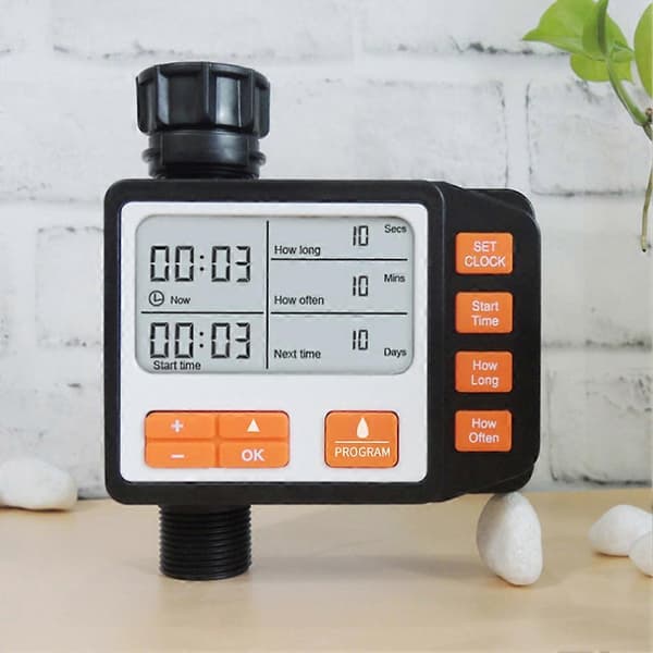 Trädgårdsbevattningstimer Bevattningskontroll Mekanisk Automatisk Sprinkler Programmerbar Ventil Utomhusslang Droppsprinklerverktyg US plug