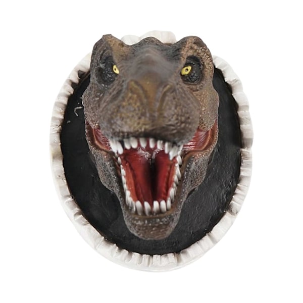 Dinosaurieväggskulpturer 3D Resin T-rex Väggmonterade Tyrannosaurus Statyer, 100% Nya Black