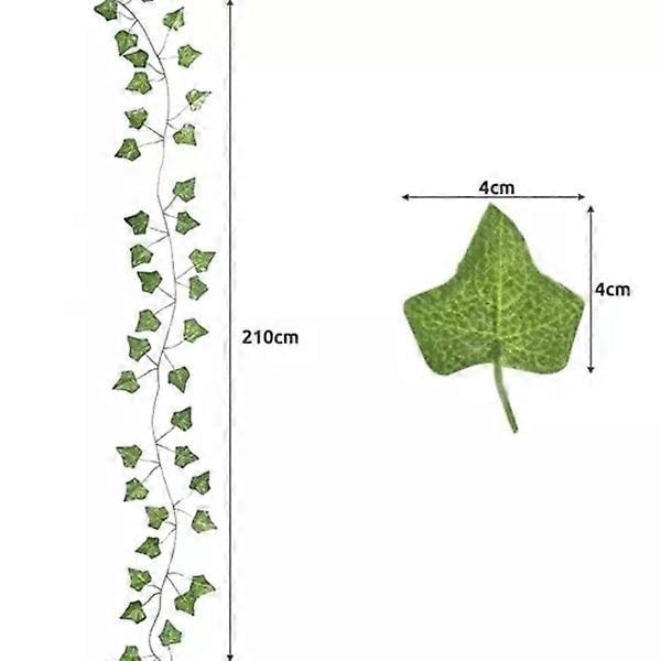25 meter Efeu Guirlande / Blad Guirlande - 2m lang Grøn
