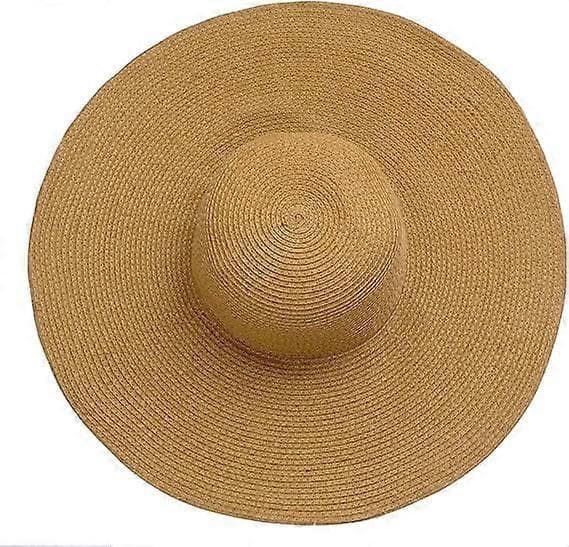 Dame Bredskygget Derby Slaphat Strand Stråhat UV-beskyttelse Khaki