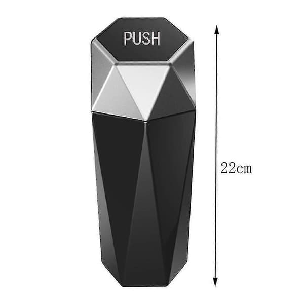 Bil Papperskorg Avfallsbehållare Med Lock Diamantformad Bil Papperskorg Organizer Box