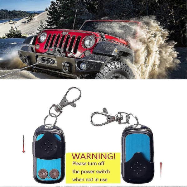 12v 12volt 50ft Vinsch Trådlös Fjärrkontrollsats Kompatibel Lastbil Atv Warn Ramsey