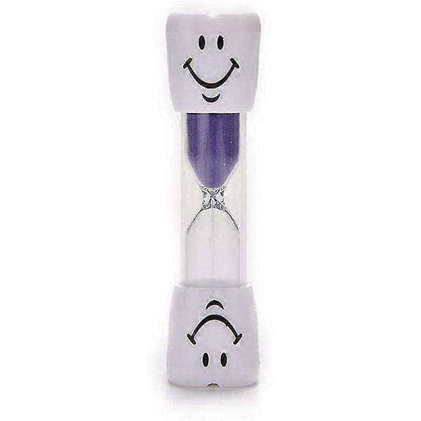 3-pack tandborsttimer för barn, 2 minuters smiley timglas, timglas