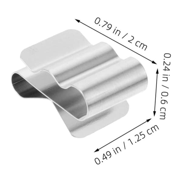30-delt sæt metalclips til solcellekabler, fjederclips i rustfrit stål til fastgørelse og styring af ledninger på solcellepanelrammer, hurtig