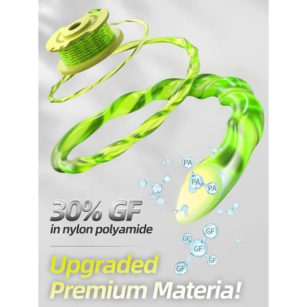 Pakke med 11 spoler skæresnor til Ryobi One (18V, 24V, 40V), Ø 2,0 mm, længde 3,4 m (AC14RL3A) (9 spoler, 2 dæksler)