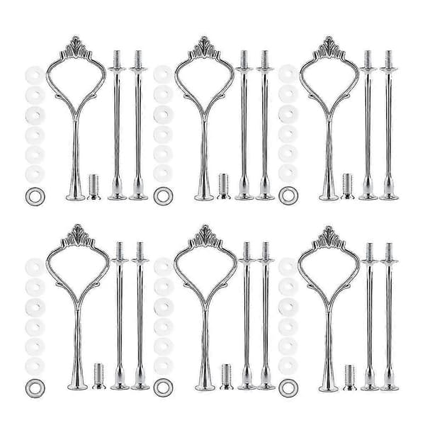 6 Sæt Bakke Hardware Til Kageopsats 3 Etagers Kageopsats Beslag Hardware Holder Til Bryllup Og Fest