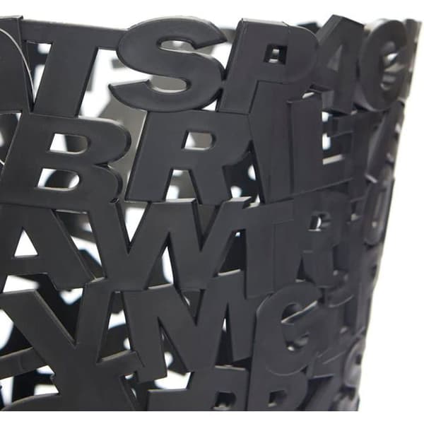 Brev Papirkurv - 1 Enhed - Sort Plastik - Originalt Design - Kontor og Hjem - 30x28.5x28.5 cm