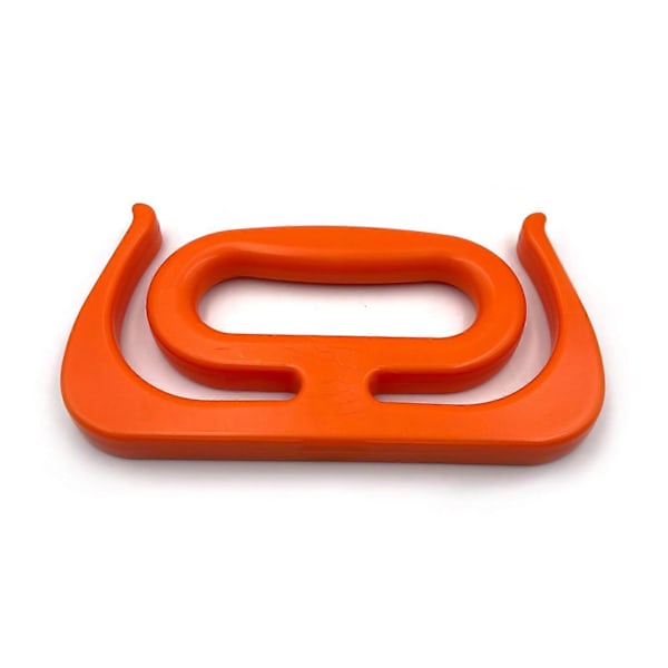 1/2 stk. Bærehåndtak for handleposer, kraftig og enkel løftehjelp, holder opptil 40 kg Orange 1pcloaded