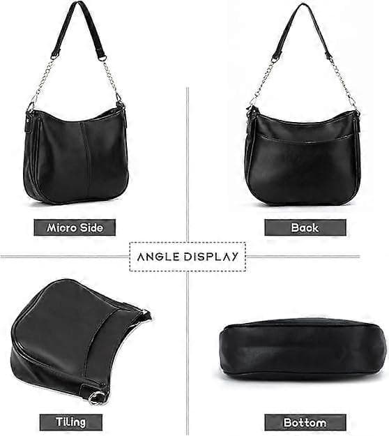 Crossbody taske til kvinder PU Læder Stor håndtaske Simpel stil Tote tasker Casual skuldertasker til piger