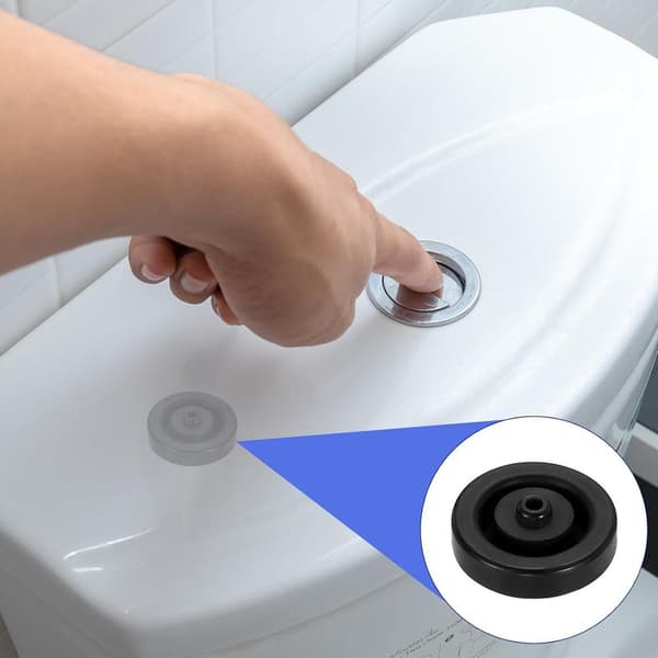 Sæt med 2 toiletpåfyldningsventilpakninger, del til toiletcisternepåfyldningsventil til tætningsmembran (UD 24 cm)