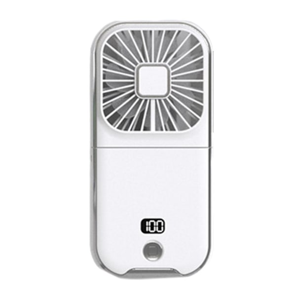 Bærbar Genopladelig Mini Ventilator Håndholdte Vifter Foldbare Vifter Bærbar Håndholdt Ventilator White