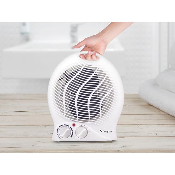 Badeværelsesventilatorvarmer med justerbar termostat, lavt energiforbrug badeværelsesventilatorvarmer, 2000W