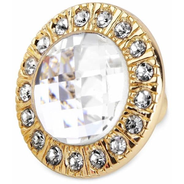 10 stk. 30 mm runde dørknotter, krystall rhinestone håndtak (10 stk)