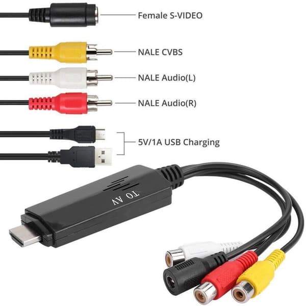 HDMI til AV-konverter, HDMI til AV High Definition-konverter, kort HDMI til AV han-til-hun-kabel