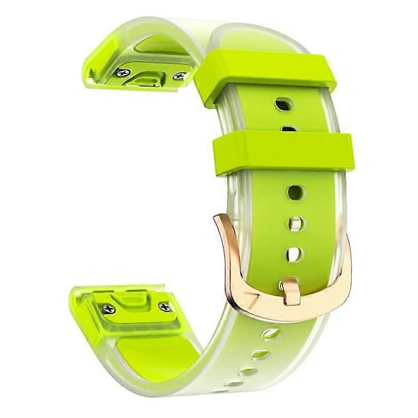 Kompatibel med Garmin Fenix 7S QuickFit 20mm Gjennomsiktig Design Klokkerem Justerbar Silikonrem MultiColor