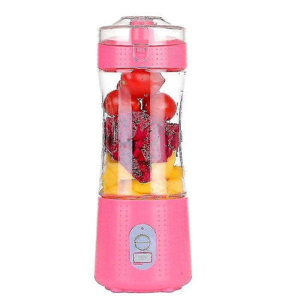 Frugt Juicer Smoothie Appelsin Mixer Elektrisk Saftpresser Pink