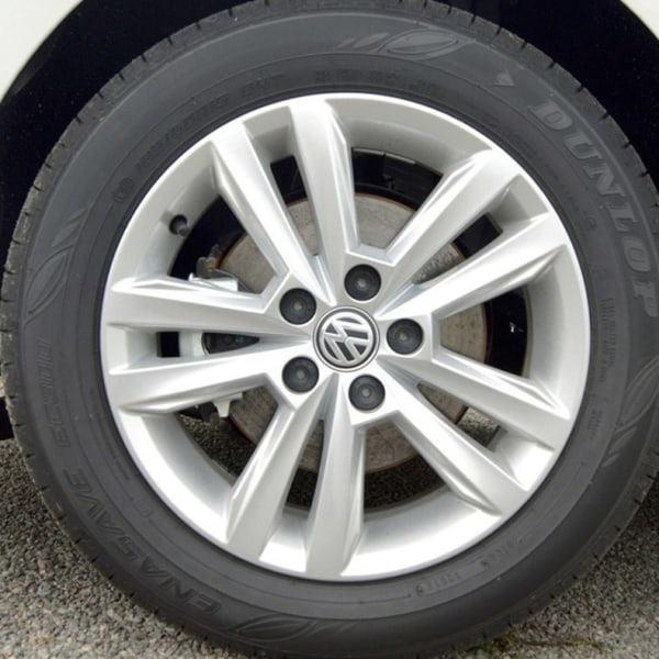 Sæt med 4 VW hjulkapsler, moderne dækmærke