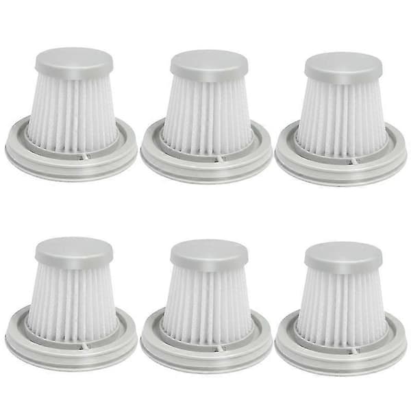 6 stk. Hepa-filter til Mijia Handy Vacuum Home Car Mini Trådløs Vaskbart Filter Reservedele Tilbehør
