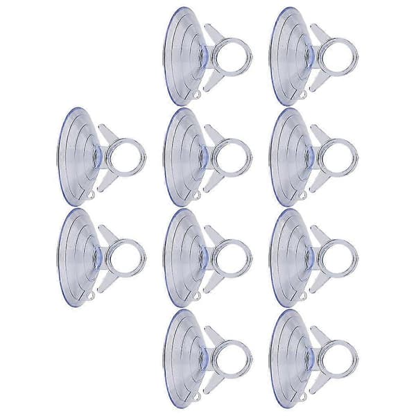 10-pack Bil Solskydd Sugkoppar Stark Sugkraft Lätt Att Använda I Bil Glossy White