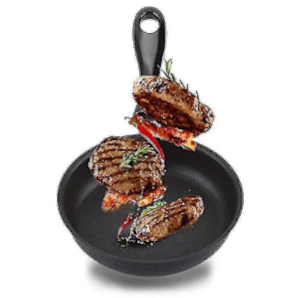 Mini Stegepande, 12 cm, jernpande, non-stick belægning, med håndtag