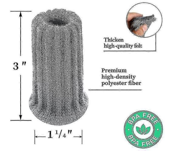 24-pack Stolsbensskydd Stickade Möbelstrumpor från TINGQUAN Grey