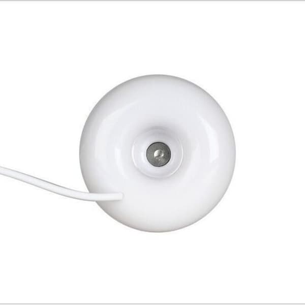 Mini bærbar USB Donut-formet luftfugter, forstøvende luftfugter til bil, rejser, hjem, kontor (hvid)