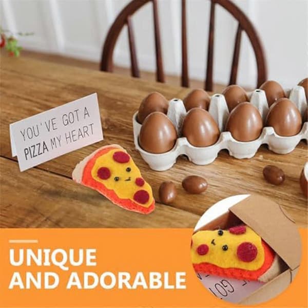 Mini Pizzaæsker Venskabsinspireret Mini Pizza Legetøjsgaveæske - Sød Nyhedsgave