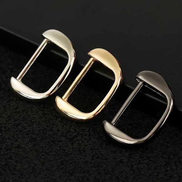 1/2/5st D-ring metallspänne SVART 5ST - spotrea Svart 5st Black