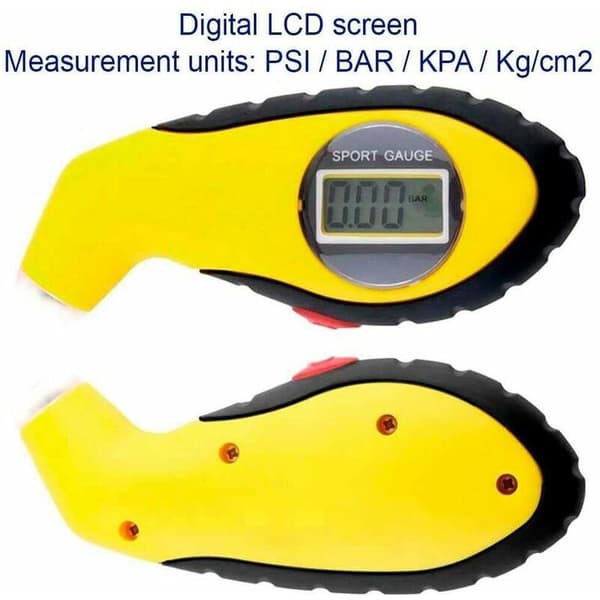 LCD LED Digital Däcktrycksmätare Testare för Bil/Motorcykel Digitalt Hjul för Amerikansk Schrader-ventil