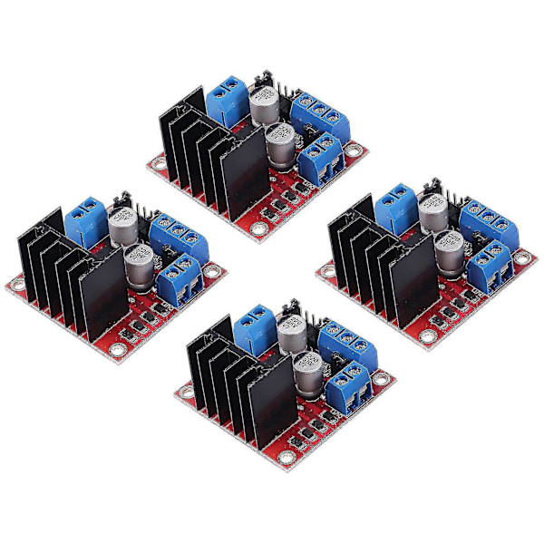 4 stk. L298n Motor Driver Controller Board Module DC Dual H-bro Til Smart Car Power R3 -Sy