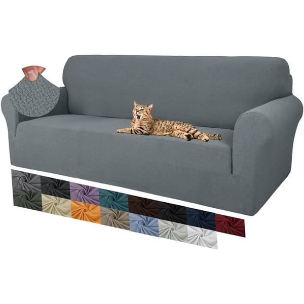 3-seters sofatrekk - 1 del - Stretch Jacquard - Sklisikkert og beskyttende - Stue og