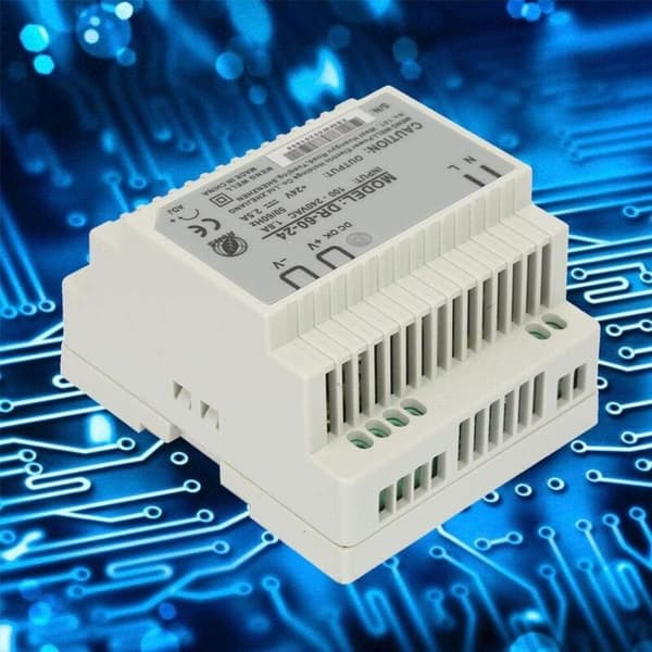 DR-60-24 60W 24V Enkelt DIN-skinne AC/DC-strømforsyning