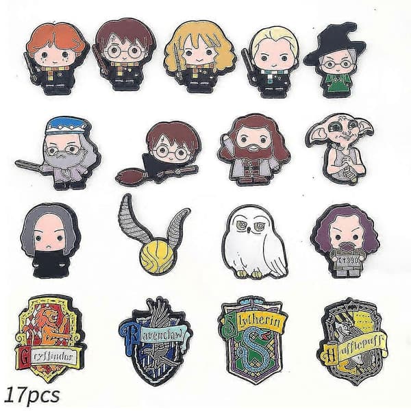 17 stk. Harry Potter Sko Dekoration Charms Til Børn Voksne Crocs Sko DIY Tilbehør