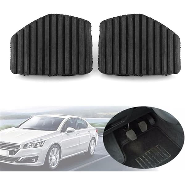 Set med 2 gummiöverdrag för kopplings- och bromspedaler för 1007 207 208 301 C3 C4 C5 C6 C8
