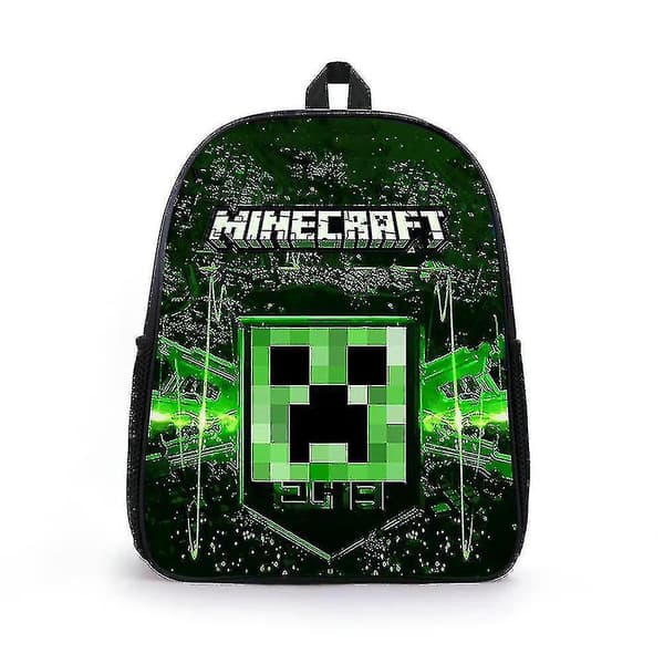 Minecraft Trykt Børn Drenge Rygsæk Skoletaske Stor Kapacitet Rygsæk høj kvalitet