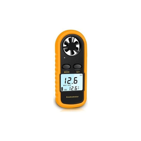 Bærbar Anemometer, Højpræcisions Digital Anemometer (±5%) med LCD-baggrundsbelysning, Bærbar Anemometer til Udendørs Brug, HAVC, Droner
