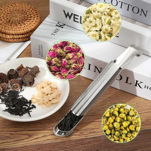 2 stk. teinfuser, 304 rustfritt stål teinfuser, teinfusere finmasket tesil for løs te, krydder og urter