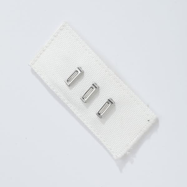 Vyönpidennykset soljella, housukoukkutyyppi (5 kpl) White