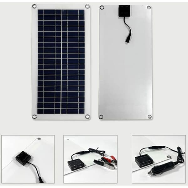 100A ladekontroller med LCD-skjerm, batteriregulator for 12V/24V solcellepanel, dobbel USB